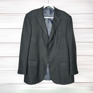 Oscar De La Renta Single Breasted Sport Coat Blazer 46L